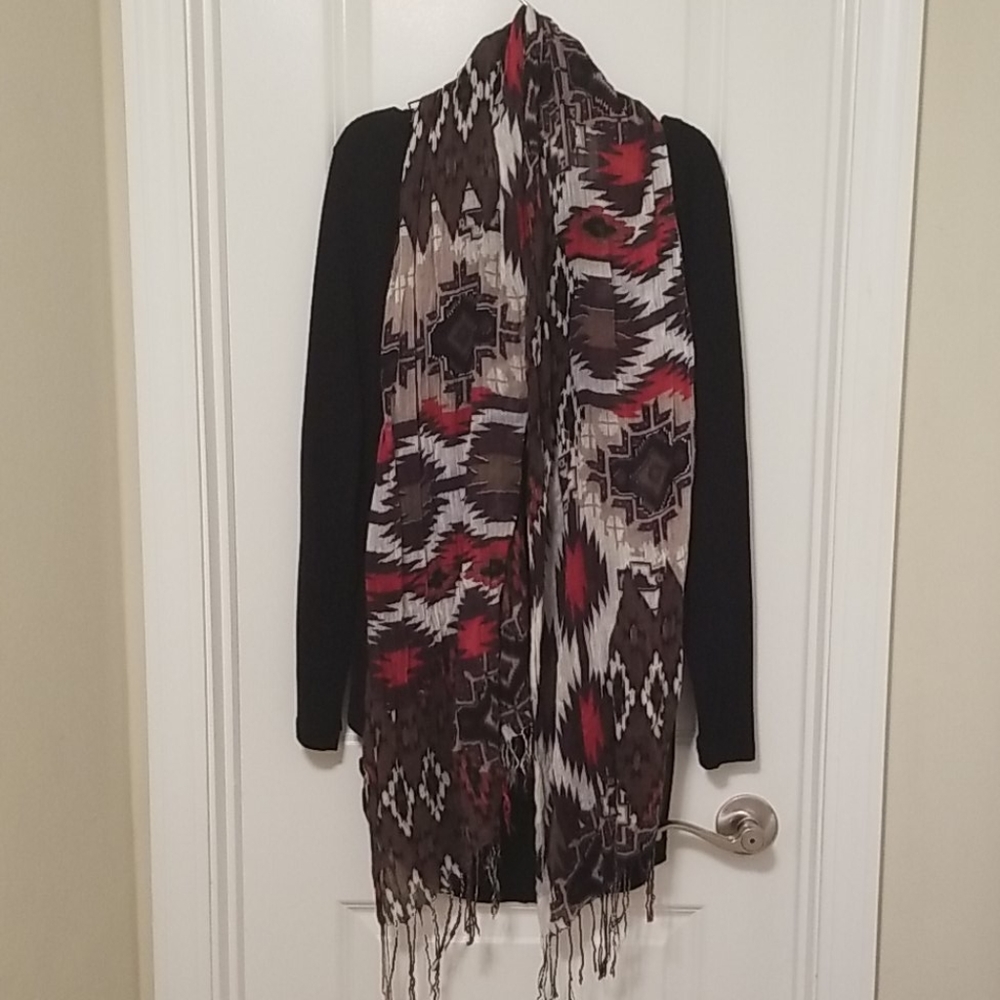 Scarf Pashmina in Native Print Aztec Design